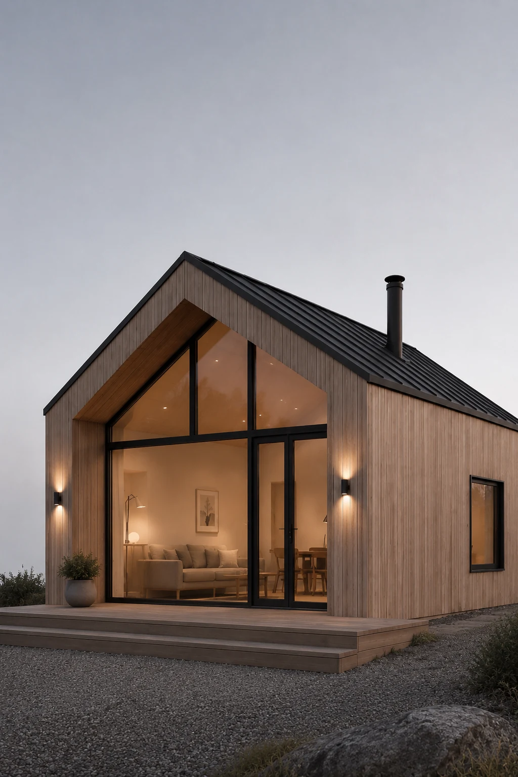 Moderne hytte